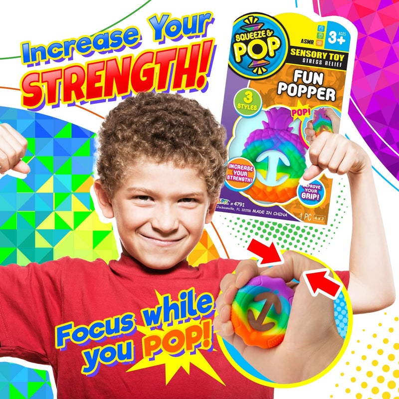 جا-رو Ja-ru Snapper Toy Toy (3 Tidge Toys) Hand Grip Fun Popper Snap It Squeeze Grab Tridge Toy. Party Pop Snaps صانع الضوضاء انقر فوق إصبع الألعاب الحسية للأطفال التوحد. 4791-3S - Image 4