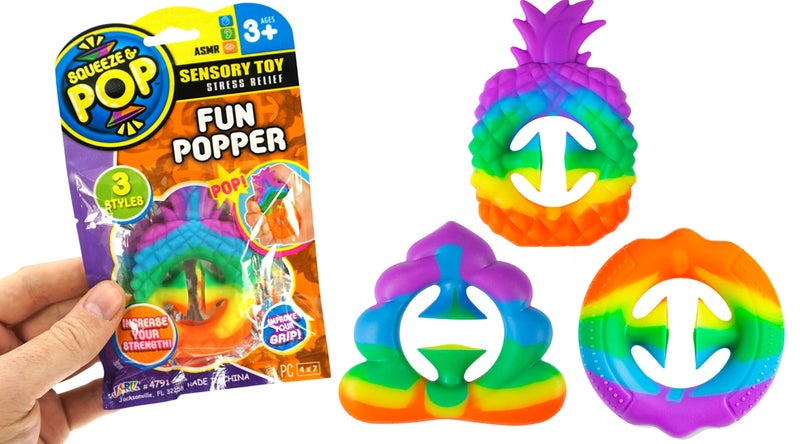جا-رو Ja-ru Snapper Toy Toy (3 Tidge Toys) Hand Grip Fun Popper Snap It Squeeze Grab Tridge Toy. Party Pop Snaps صانع الضوضاء انقر فوق إصبع الألعاب الحسية للأطفال التوحد. 4791-3S - Image 1