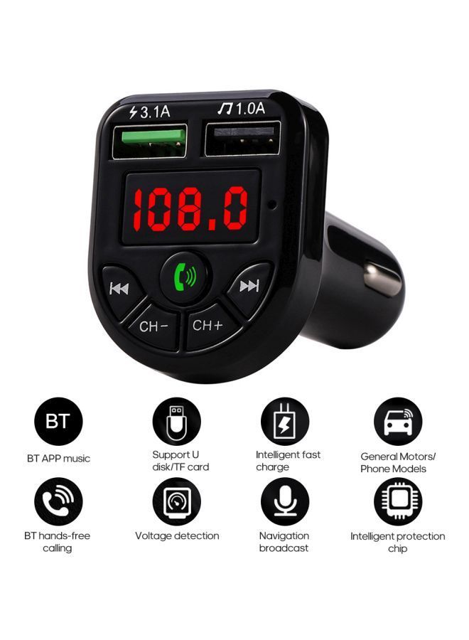 NIBEMINENT Car Bluetooth Dual USB Charging MP3 Player  - Image 2