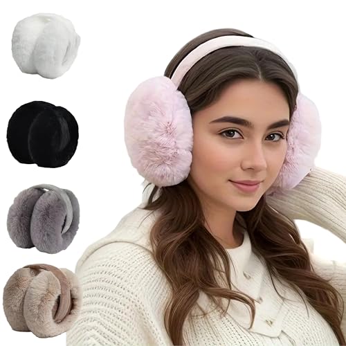 RR DESIGN Ultimate Cozy Ear Cover for Winter | Luxe Earmuffs for Women & Kids - Plush & Fluffy Travel Essential!(pack of 1)-color may vary - Image 1