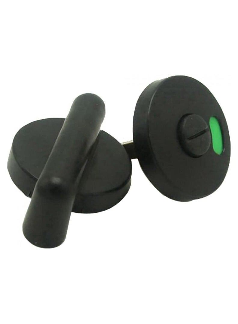 KNP KNP Public Toilet Indicator Bolt Lock Vacant/ Engaged Bathroom Toilet Privacy Door Lock Latch for Restroom Supplies Black - Image 1