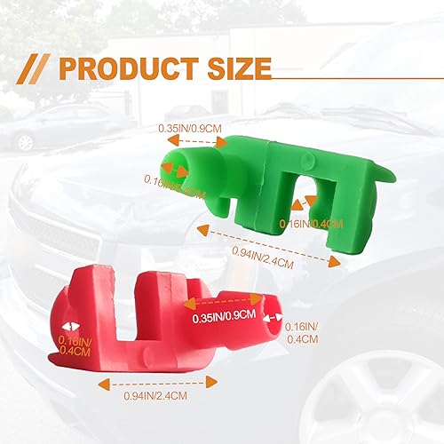 TOPCNOEM 5 Pair Tailgate Handle Rod Clip, Left and Right Handle Rod Door Lock Clip Compatible with Chevy Silverado GMC Sierra 88981030 88981031 - Image 2