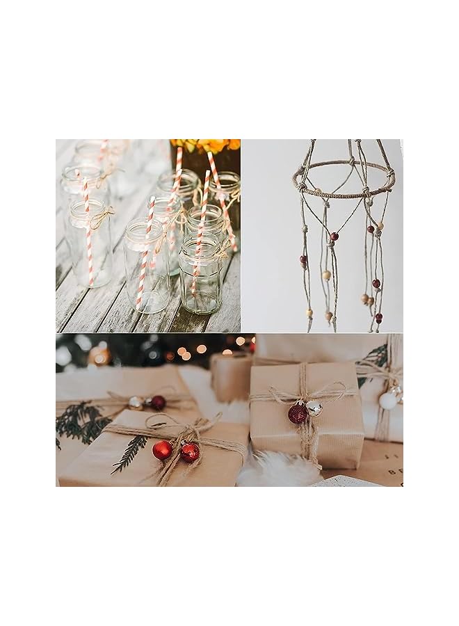 The Bros Jute Twine, 100M Garden String, 2MM Jute String, 3Ply Natural Garden Twine String, Jute Rope for DIY Arts Crafts, Floristry, Gift Wrapping, Decoration, Bundling, Gardening - Brown - Image 4