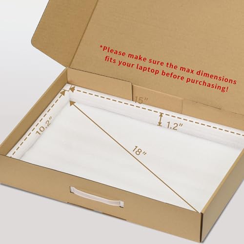 Orionstar Laptop Box with Protection Foam for up to 17.3 Inches Notebook Computer, Cardboard Laptop Shipping Box, Notebook Secure Mailer Box - Image 3