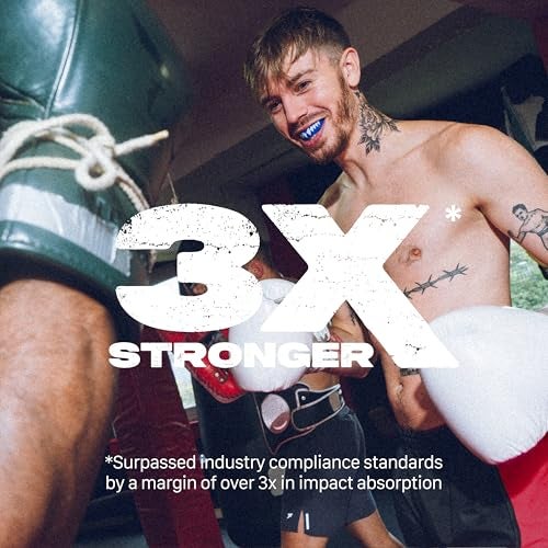 SAFEJAWZ Mouthguard Slim Fit, Adults and Junior Mouth Guard with Case for Boxing, Basketball, Lacrosse, Football, MMA, Martial Arts, Hockey and All Contact Sports (Adults 12+ Years, Shark) - Image 2