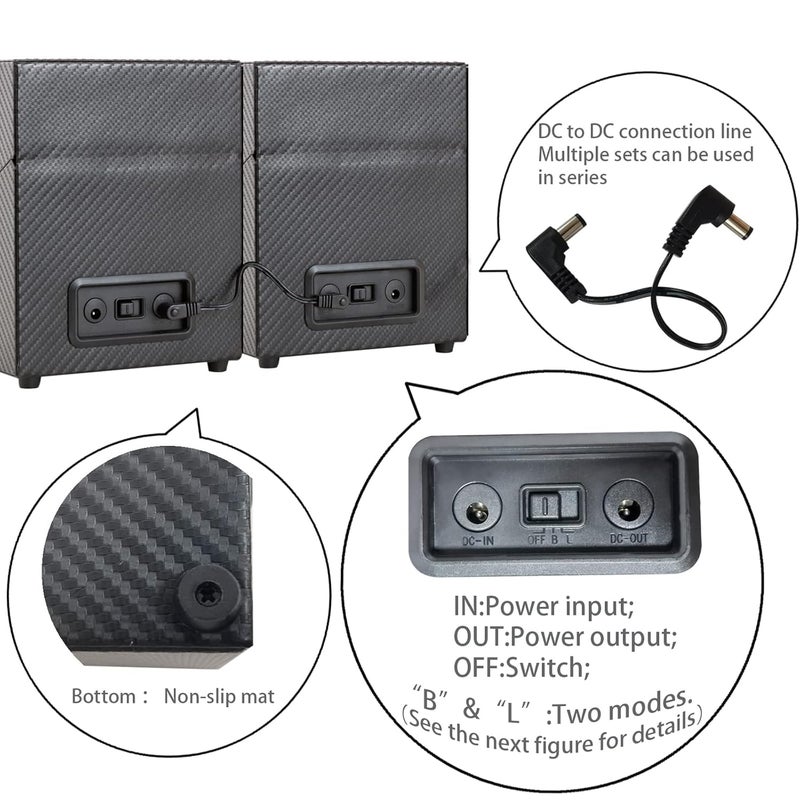 Lorfrecle Double Automatic Watch Winder, Fit Lady and Man Automatic Watches Winder Boxes (Black and Fiber), Black and Fiber, Modern - Image 5