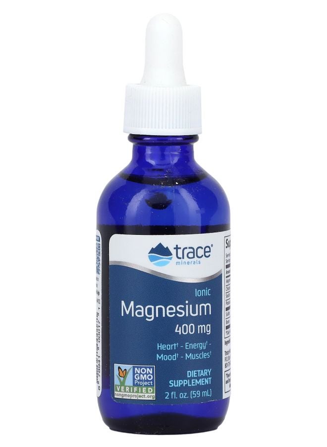 Trace Minerals Ionic Magnesium 400 mg 2 fl oz (59 ml)