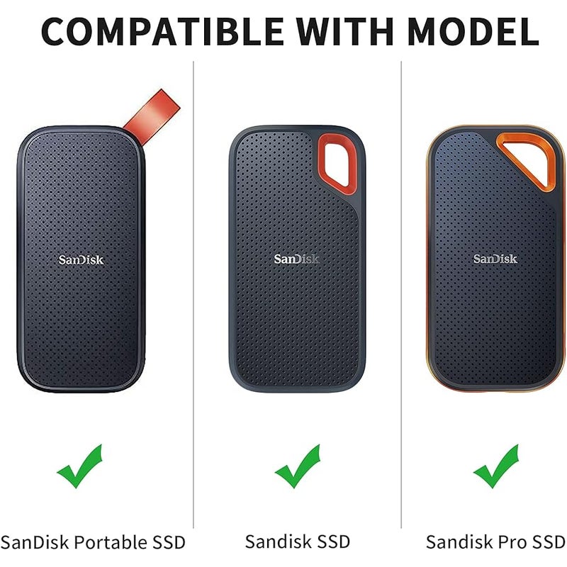Fromsky Hard Case for SanDisk Extreme Pro Portable External SSD 500GB 1TB 2TB Travel Case Protective Cover Storage Bag ï¼ˆBlackï¼‰ - Image 2