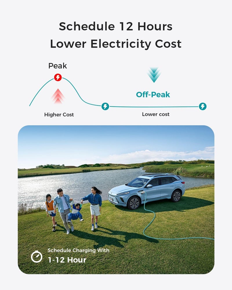 EG evgoer شاحن EV من EG evgoer المستوى 2، 40A 240V محطة شحن محمولة مع تيار قابل للتعديل - Image 5