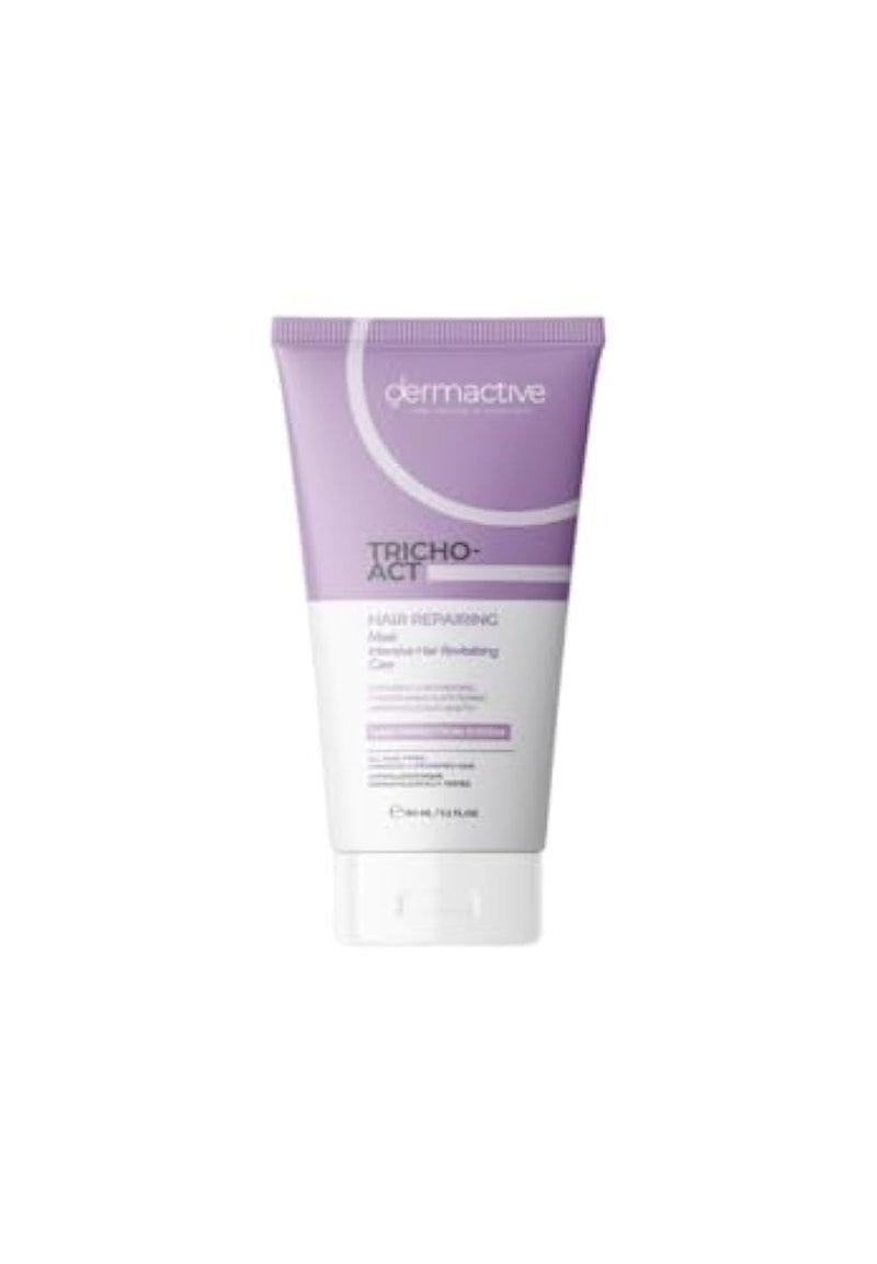 DERMACTIVE Tricho-Act Hair Repairing Mask – 150 ml, Intensive Repair, Deep Nourishment, Softness & Shine, For Damaged, Dry, or Treated Hair, Red Berry Scent, Hair Perfection System, Use 1–2x Weekly - Image 1
