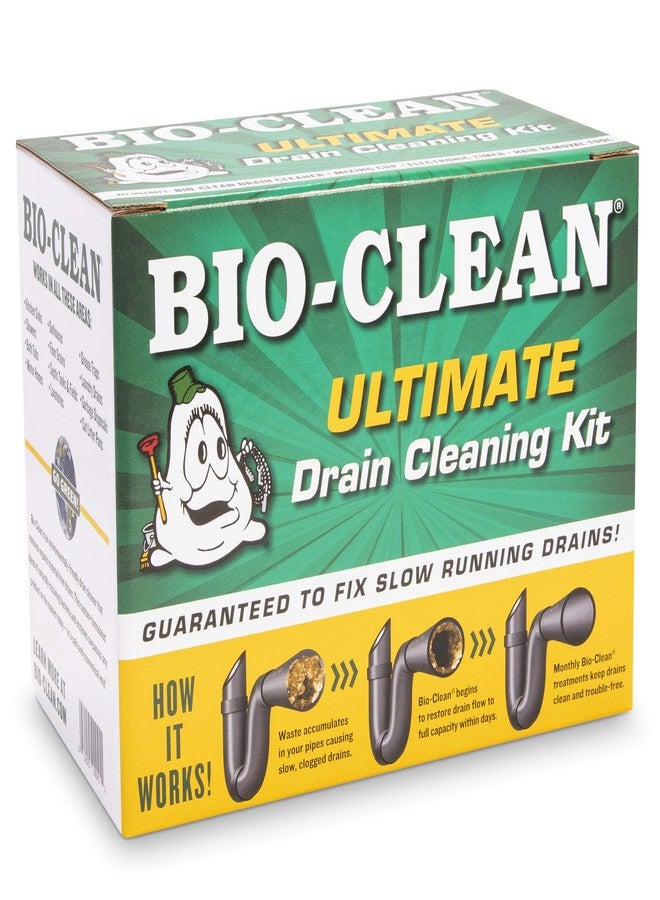 BioClean Bio-Clean Ultimate Drain Cleaning Kit Cleans Drains- Septic Tanks - Grease Traps All Natural and 100% Guaranteed No Caustic Chemicals! Removes fats Oil and Grease, Completely Cleans Your System. - Image 3