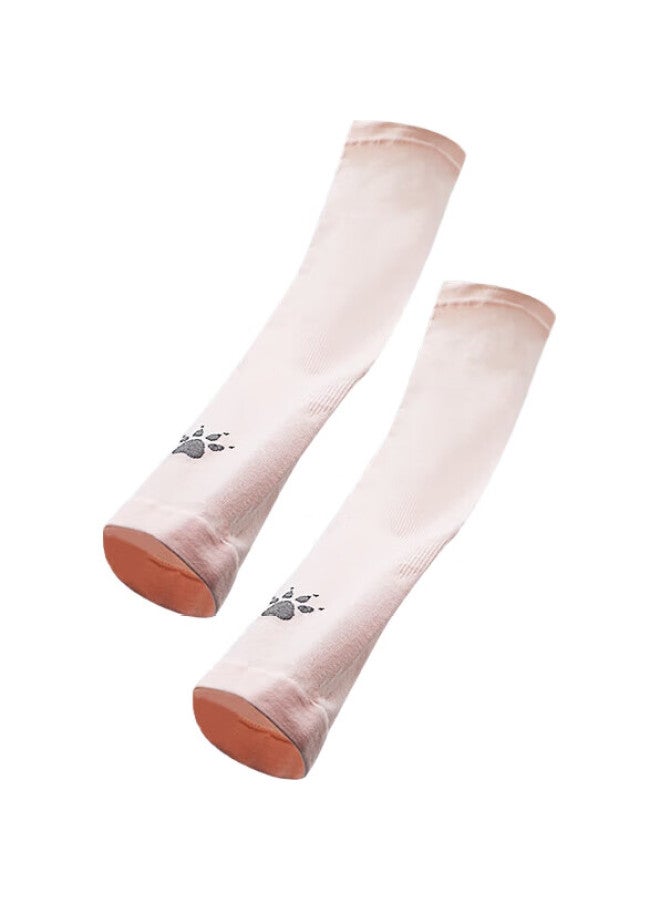 KELME Children'S Ice Silk Sun Protection Arm Sleeves For Boys And Girls 3-14 Years Old, Outdoor Sun Protection, Ivory White - Image 3