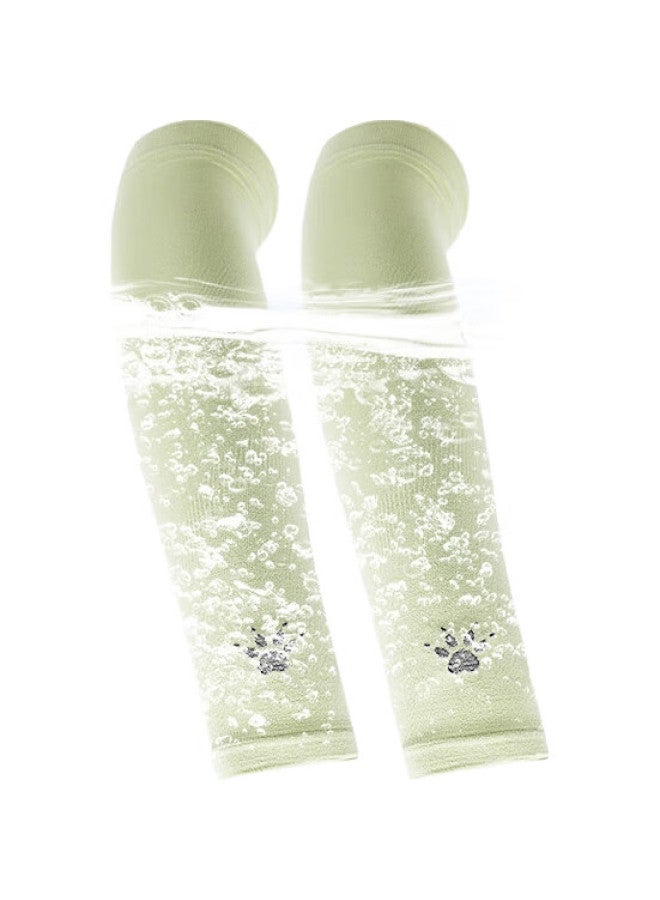 KELME Children'S Ice Silk Sun Protection Arm Sleeves For Boys And Girls 3-14 Years Old, Outdoor Sun Protection, Ivory White - Image 1