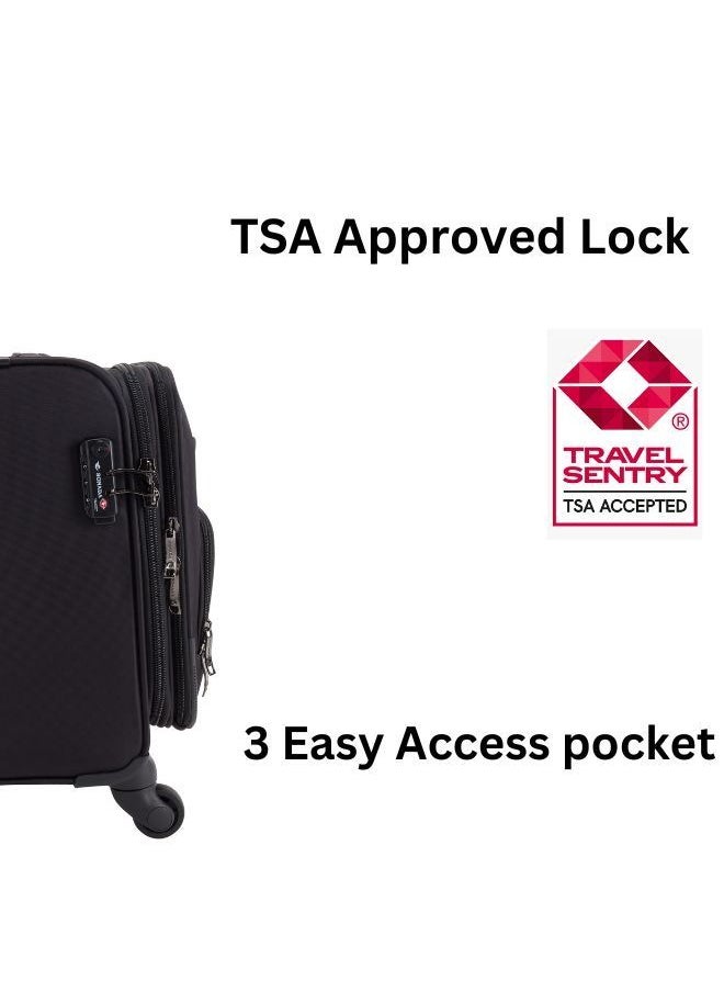 SONADA Rolling Laptop Case Pilot Business Bag for Travel And Office TSA Approved Lock  - Image 4