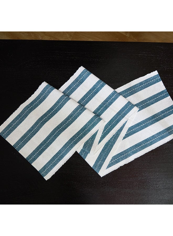 Home Box Home Box Harley Azure Rib Cotton Table Runner 180 x 33 cm  - Image 3