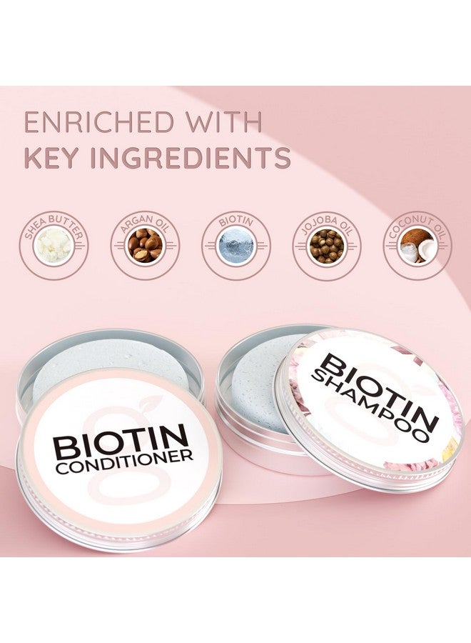 جودموود شامبو وبلسم البيوتين، ألواح شامبو صلبة، شامبو وبلسم للشعر، مجموعة شامبو وبلسم، ألواح شامبو وبلسم لنمو الشعر، لتخفيف تساقط الشعر - Image 3