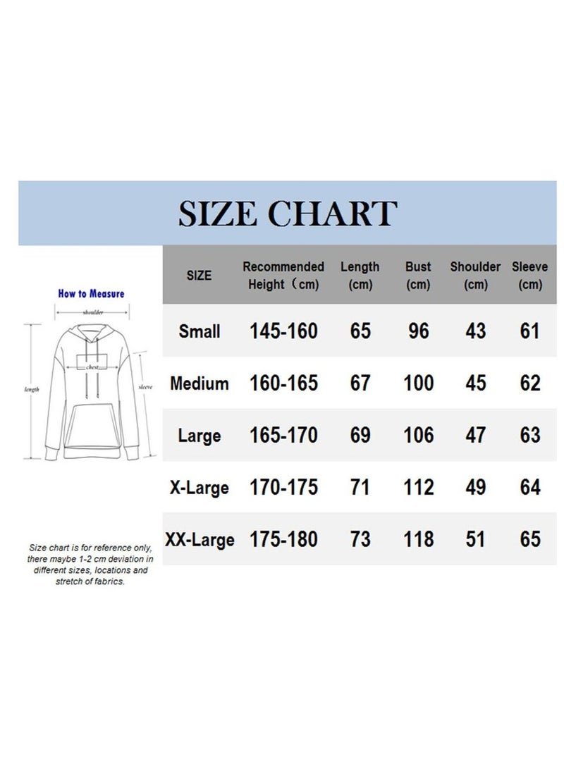 KASTWAVE Friends Hoodies for Women, Long Sleeve Drawstring Fleece Letters Print Hooded(Black,M) - Image 3