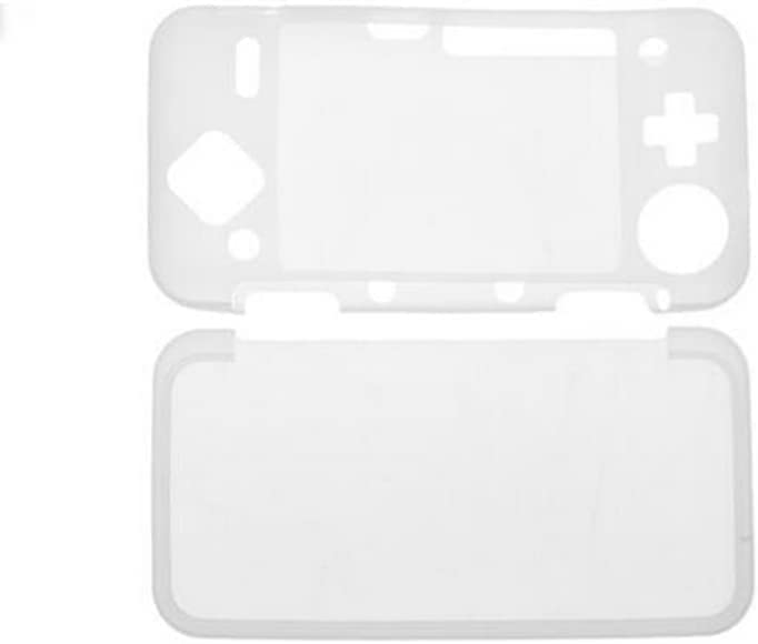 Tekmihat Soft Rubber Silicone Cover Case Protector for New 2DS XL LL Console Full Body Protective Skin Shell (White) - Image 2