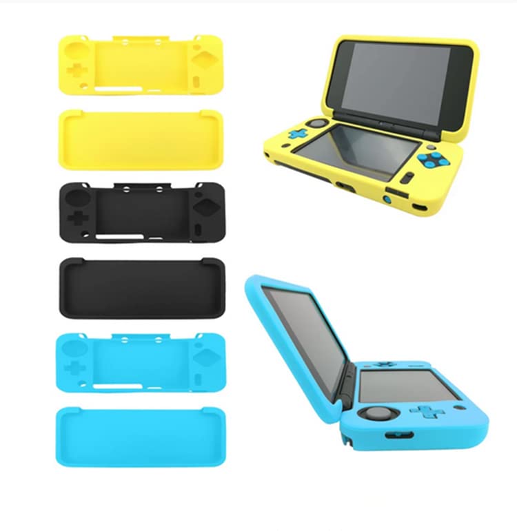 Tekmihat Soft Rubber Silicone Cover Case Protector for New 2DS XL LL Console Full Body Protective Skin Shell (White) - Image 1