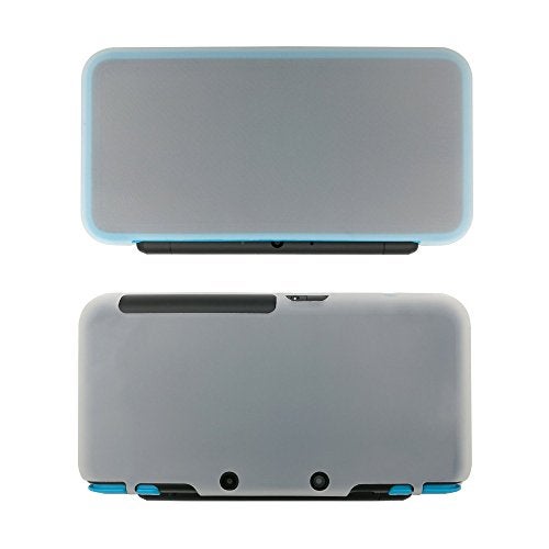 Tekmihat Soft Rubber Silicone Cover Case Protector for New 2DS XL LL Console Full Body Protective Skin Shell (White) - Image 3