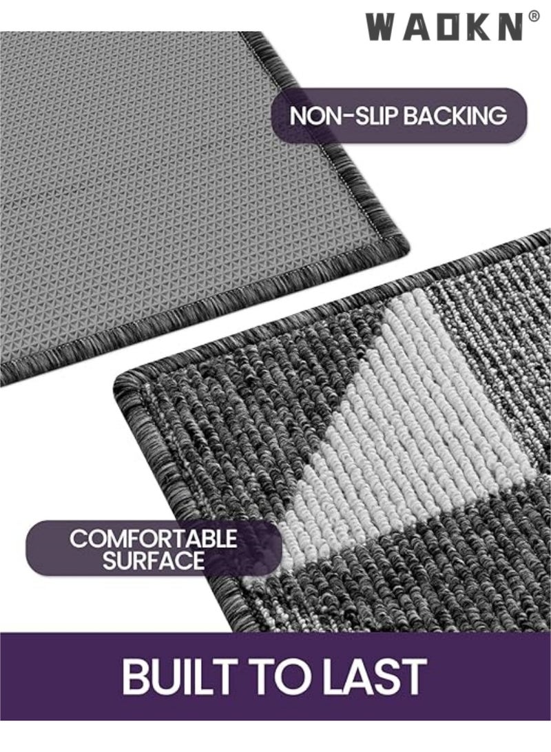 WAOKN Indoor Door Mat Durable Front Door Mats for Entryway, Non Slip Absorbent Resist Dirt Entry Rug, 20"X31" Doormat Indoor Entrance, Machine Washable  - Image 3