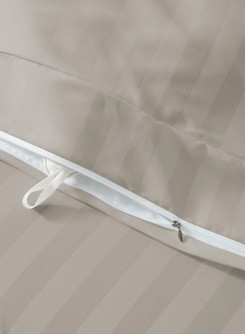 Master Home Textile Microfiber Hotel Duvet Cover Sets, Fits 200 cm x 200 cm Size Bed,  6 Pcs King Size, Hotel Stripe Pattern