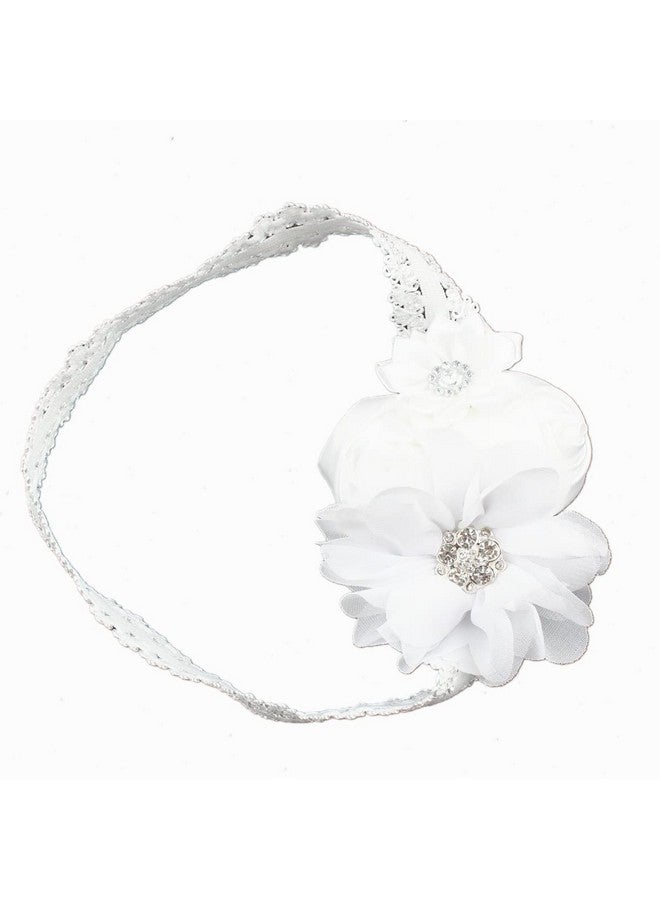 MauSong Christening Headbands Baptism Headbands With Bows - Image 2