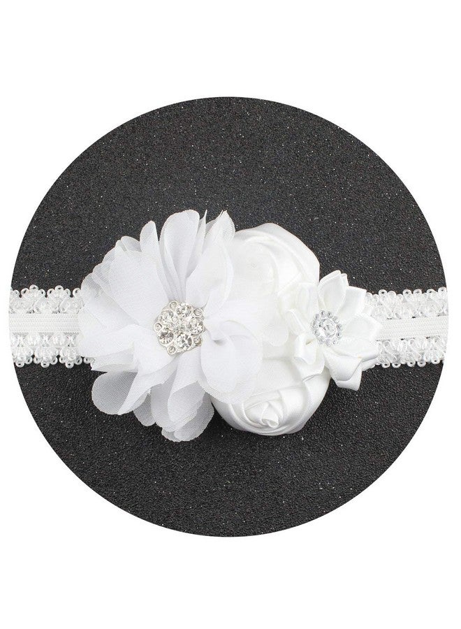 MauSong Christening Headbands Baptism Headbands With Bows - Image 3