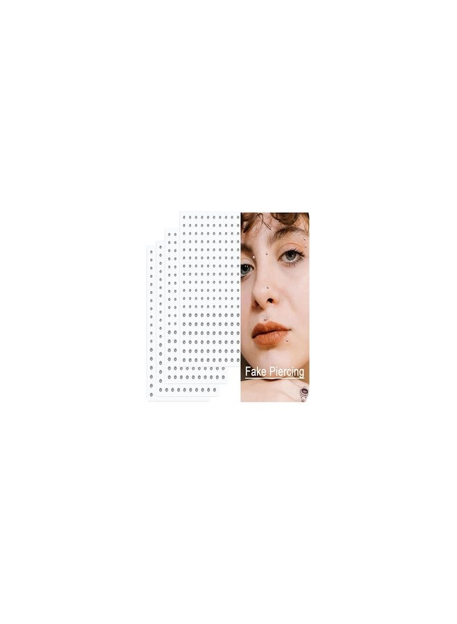 BharatBazaar 180Pcs Nose Pin Without Piercing, Fake Piercings Stick On, Fake Eyebrow Piercing and Fake Lip Piercing, DIY Face Jewelry for Casual Fashion Styling - Image 1