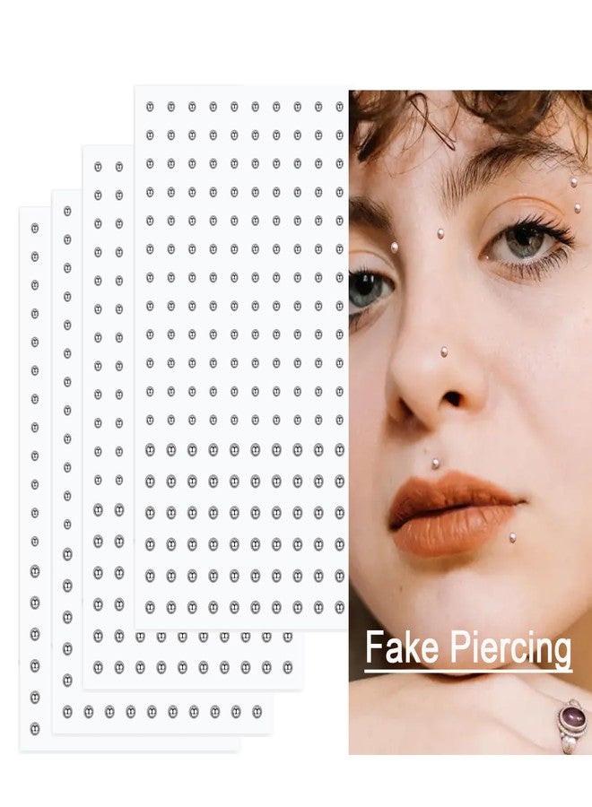 BharatBazaar 180Pcs Nose Pin Without Piercing, Fake Piercings Stick On, Fake Eyebrow Piercing and Fake Lip Piercing, DIY Face Jewelry for Casual Fashion Styling - Image 5