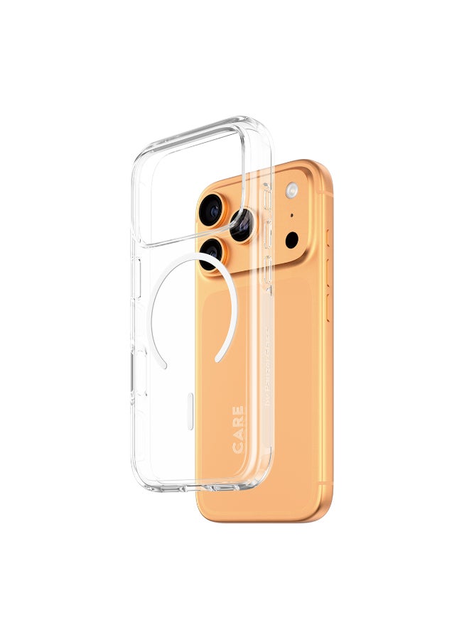 PanzerGlass حافظة آيفون 17 برو ماغسيف مستكشف حضري | غطاء حماية من السقوط بارتفاع 15 قدم، مضاد للاصفرار، تصميم نحيف، حافة كاميرا مرتفعة، متوافق مع ماغسيف - حلقة ماغسيف بيضاء - Image 1