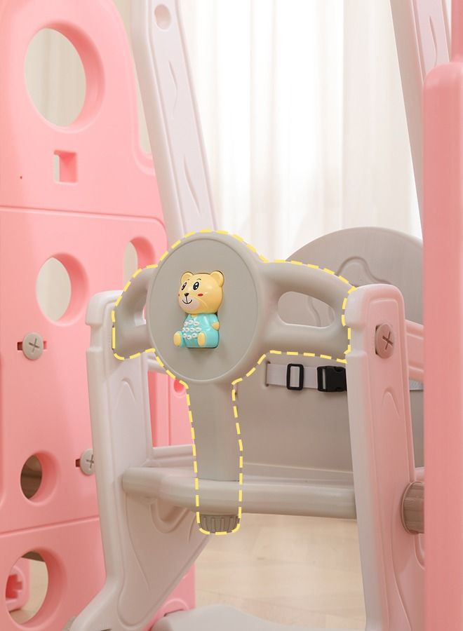JSAITOYS Children Bus Style Indoor Playground Baby Multifunctional Toys Colorful Plastic Swing Slide  - Image 2