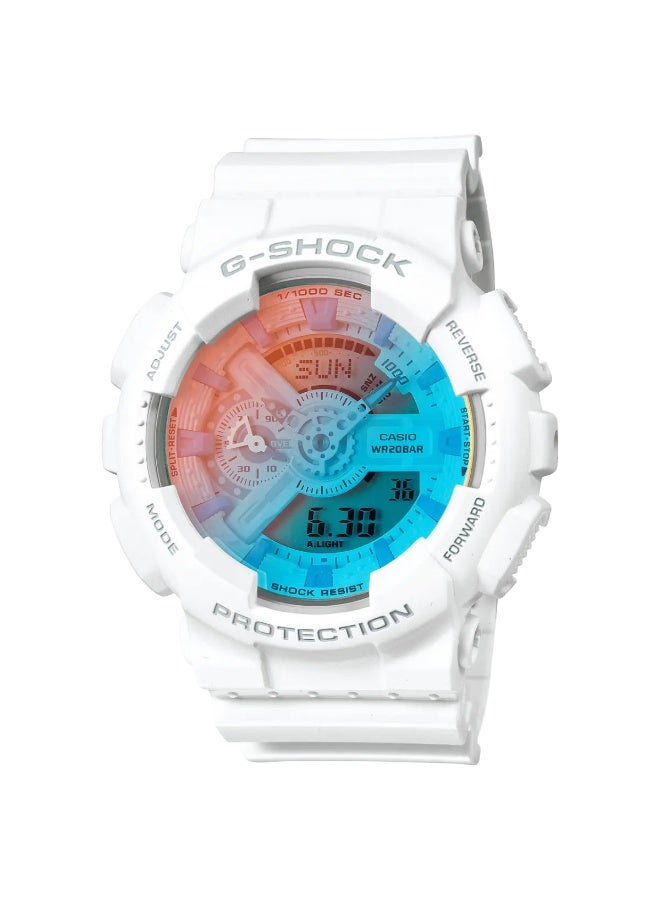 كاسيو ساعة يد كاسيو جي-شوك (Casio G-Shock) تناظرية-رقمية، لون أبيض - Image 1