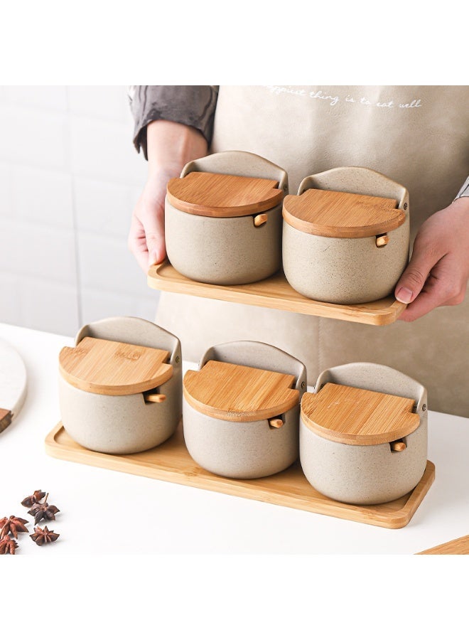 E.V.A Tunney Seasoning Canisters - Set of 3 canisters - Image 1