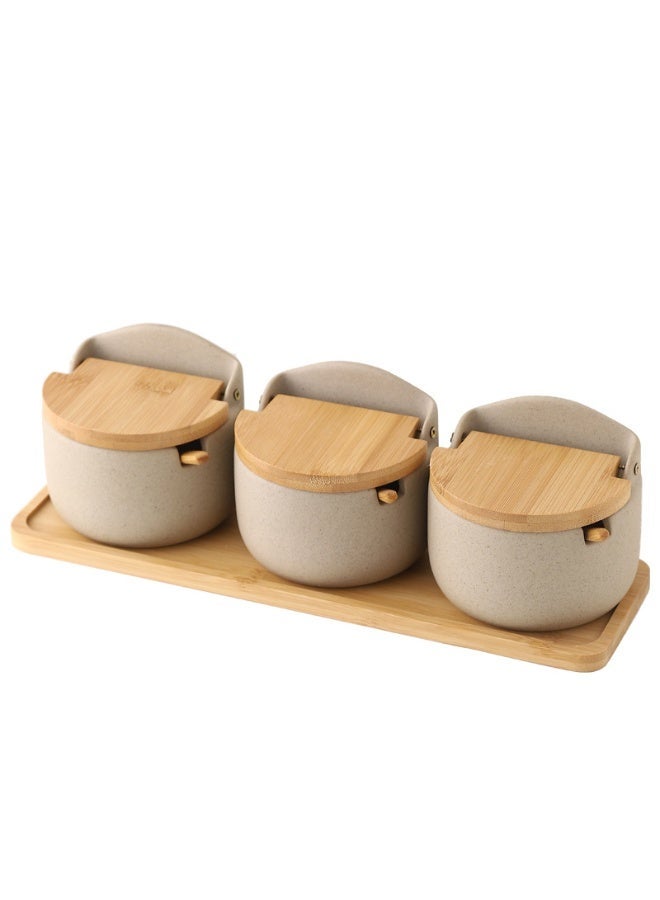 E.V.A Tunney Seasoning Canisters - Set of 3 canisters - Image 3