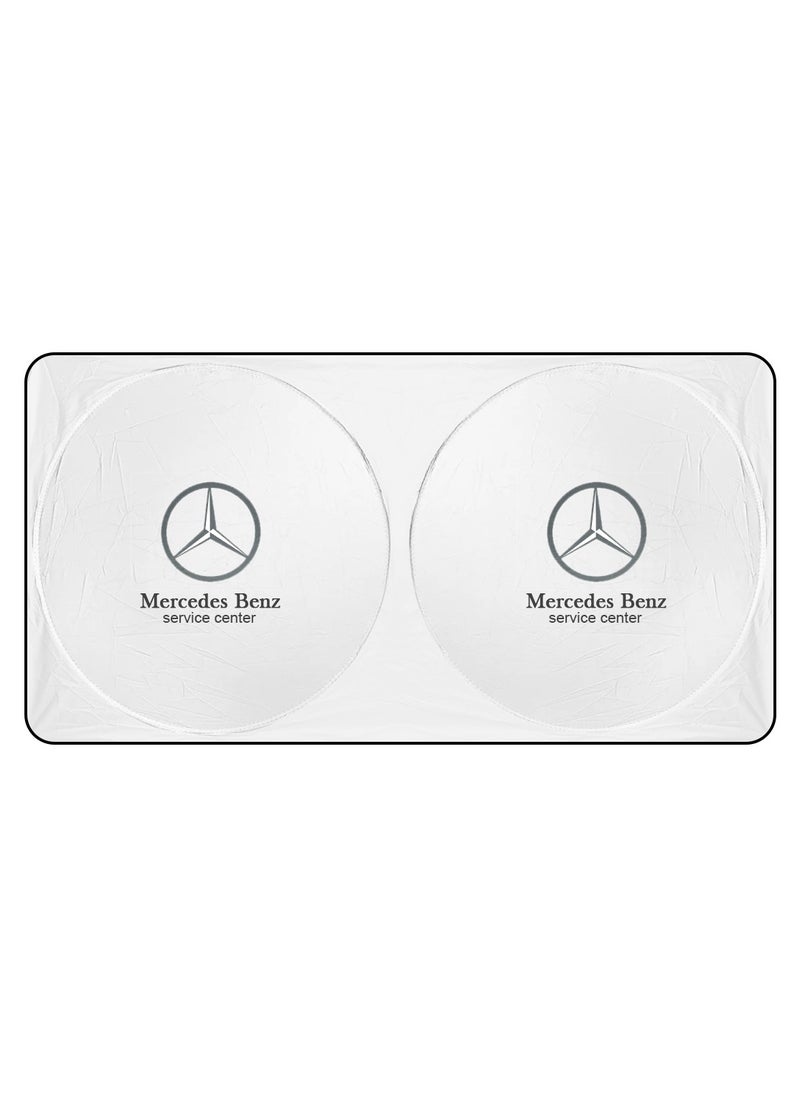 Mercedes-Benz Mercedes Benz Car Windshield Sunshade with UV Protection, Heat Reduction, and Foldable Design  - Image 1