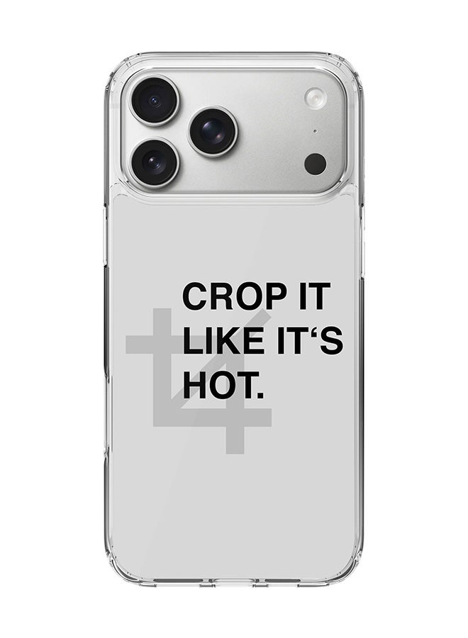 Stylizedd Classic Clear MagSafe Case for iPhone 17 Pro Max , Hybrid Soft Case Flexible Edges Anti Drop TPU PC Gel Thin Transparent Cover [ Designed for iPhone 17 Pro Max ] - Crop It