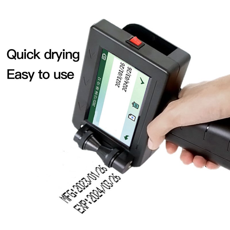 Portable Printer 4.3 Inch Crystal Clear LED Touch Screen - 4 Coring CPU High-Capacity Battery Stable Continuous Performance Ergonomic Handle for Food Packaging Warehouse Labeling Logistics Identificat - Image 2
