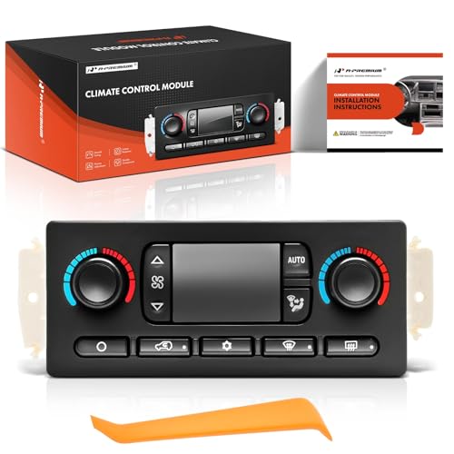 A-Premium Automatic Climate Control Module A/C & Heater Control Panel Compatible with Chevy, GMC & Cadillac - 2005 2006 2007 Silverado 1500, Sierra 1500, Tahoe, Yukon - with Rear Window Defogger - Image 1