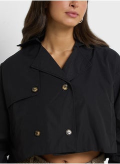 Ginger Cropped Trench Style Jacket  - Image 3