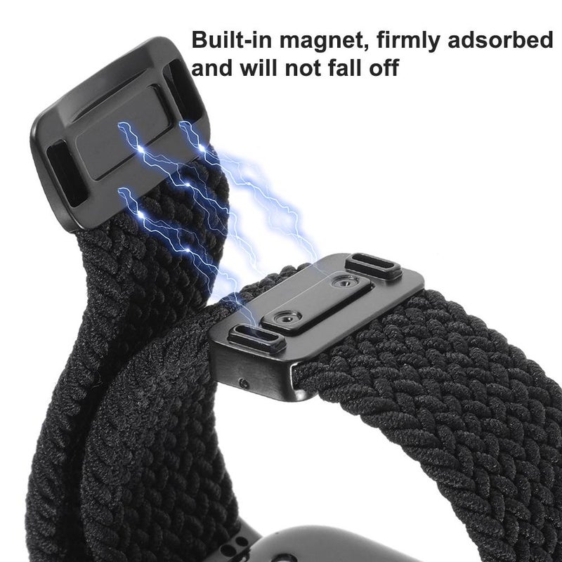 إيروريكس سوار ساعة هواوي واتش فيت 4 / فيت 4 برو / فيت 3 مع مشبك مغناطيسي مضفر (لون ستارلايت) - Image 4