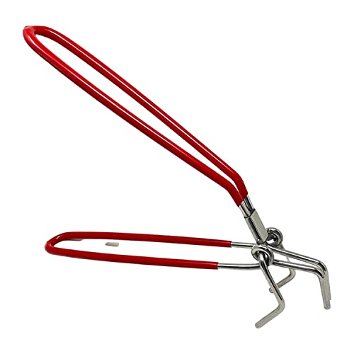 Dynore Stainless Steel Red Vinyl Coated Pakkad/Wire Tong/Kitchen Tong - Image 3