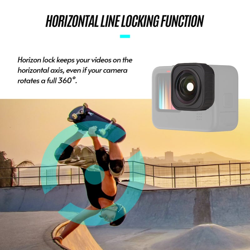 Max Lens Mod 155 Degree Wide Angle 5m Waterproof Compatible with GoPro Hero 9/ 10Black - Image 2