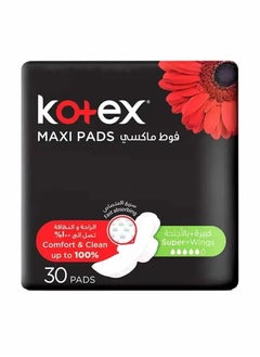 Kotex Maxi Pads Super With Wings 