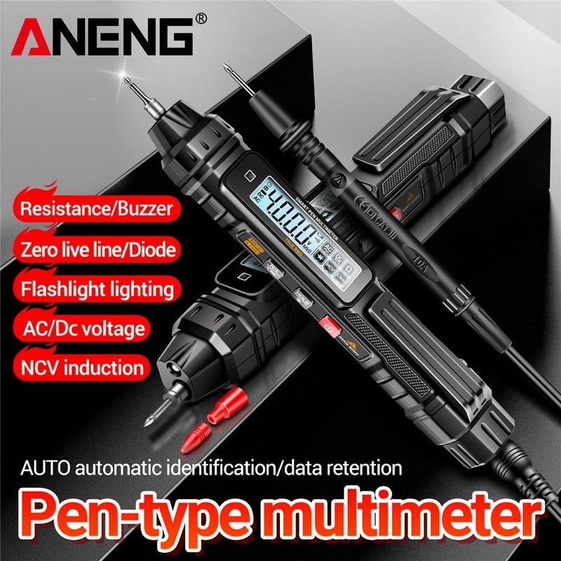 ANENG A3005 قلم رقمي متعدد القياسات 4000 عدد اختبار جهد التيار المتردد والمستمر NCV - Image 5