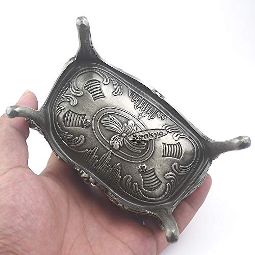 ROSIKING Tall Emboss Alloy Metal Music Box Wind Up Antique Jewelry Musical Boxes Christmas Birthday Valentine's Day Gifts Plays Howl's Moving Castle-Merry Go Round of Life - Image 2