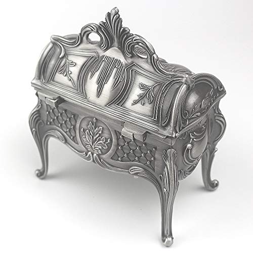 ROSIKING Tall Emboss Alloy Metal Music Box Wind Up Antique Jewelry Musical Boxes Christmas Birthday Valentine's Day Gifts Plays Howl's Moving Castle-Merry Go Round of Life - Image 5