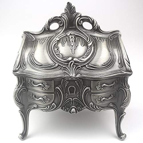 ROSIKING Tall Emboss Alloy Metal Music Box Wind Up Antique Jewelry Musical Boxes Christmas Birthday Valentine's Day Gifts Plays Howl's Moving Castle-Merry Go Round of Life - Image 3