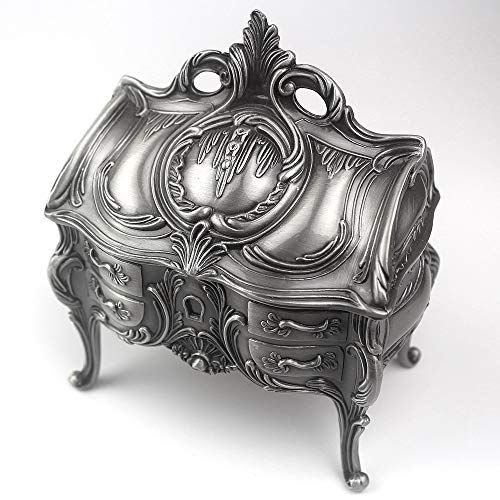 ROSIKING Tall Emboss Alloy Metal Music Box Wind Up Antique Jewelry Musical Boxes Christmas Birthday Valentine's Day Gifts Plays Howl's Moving Castle-Merry Go Round of Life - Image 4