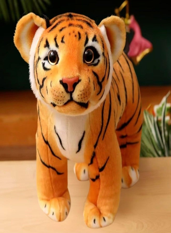 تيكلز لعبة حيوان محشو ناعم على شكل نمر سيبيري من تيكلز، هدية عيد ميلاد للأطفال من الأولاد والبنات (اللون: أصفر وأسود، الحجم: 40 سم) - Image 3